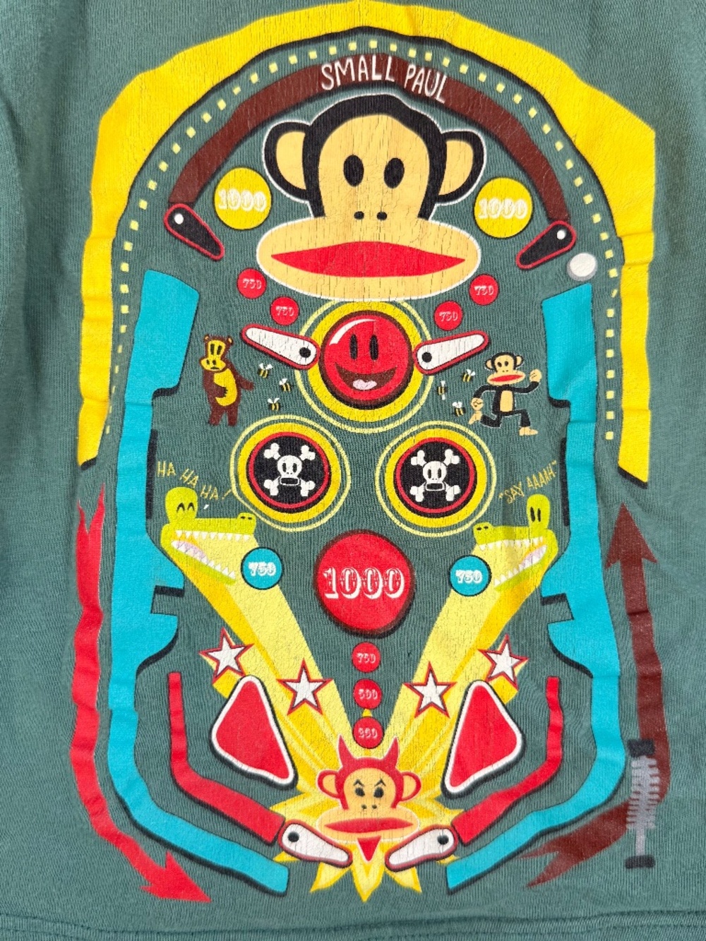 Small Paul by Paul Frank Toddler Boy Pinball Monkey Layered Tee 2T - Picture 2 of 4